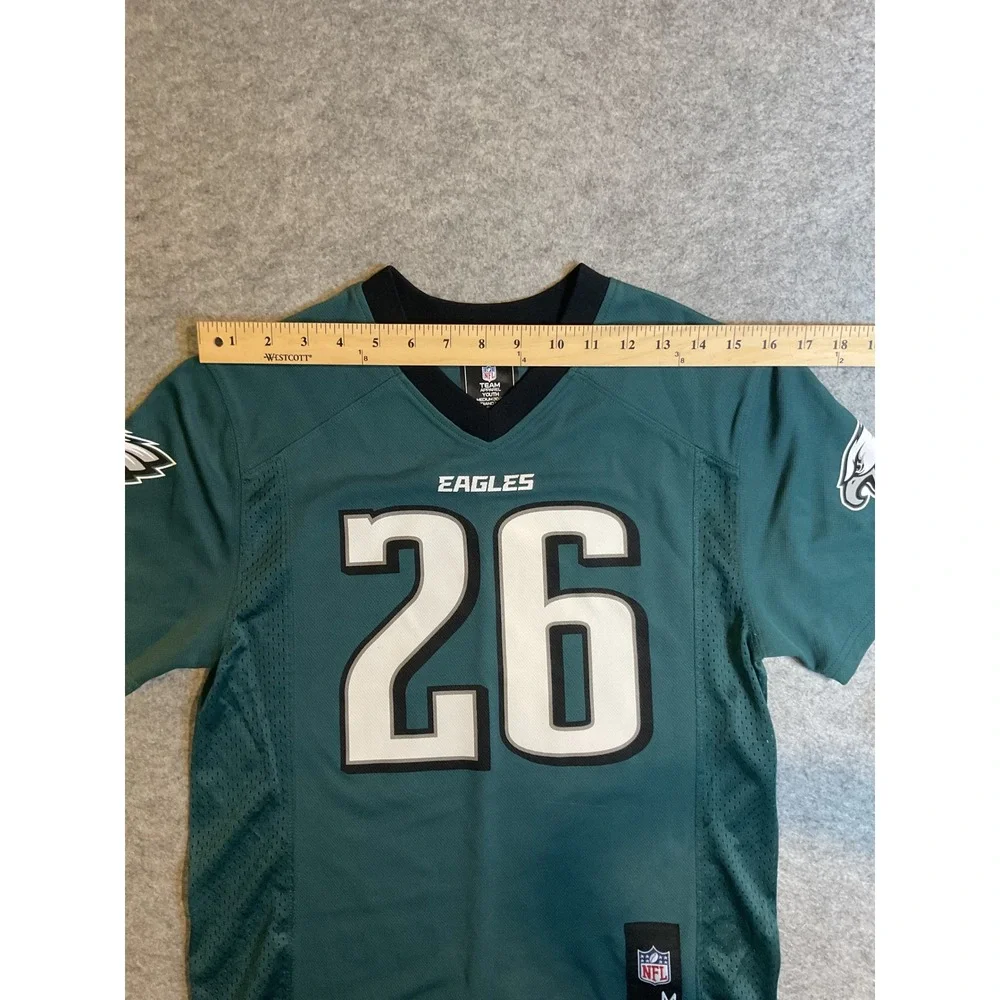 NFL Team Apparel Philadelphia Eagles Saquon Barkley 26 Youth Jersey Grn M 10-12